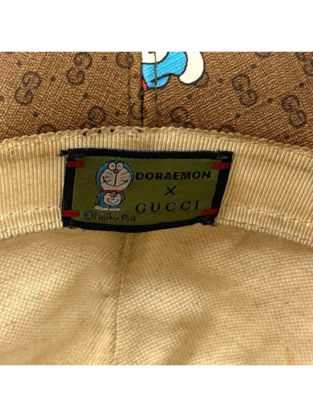 Authentic Gucci Doraemon Collaboration Bucket Hat Limited Edition Size XL